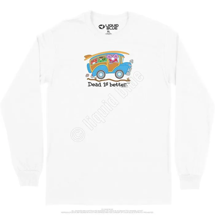Liquid Blue Long Sleeve Men Wagon Dead Is Better Long Sleeve TShirt