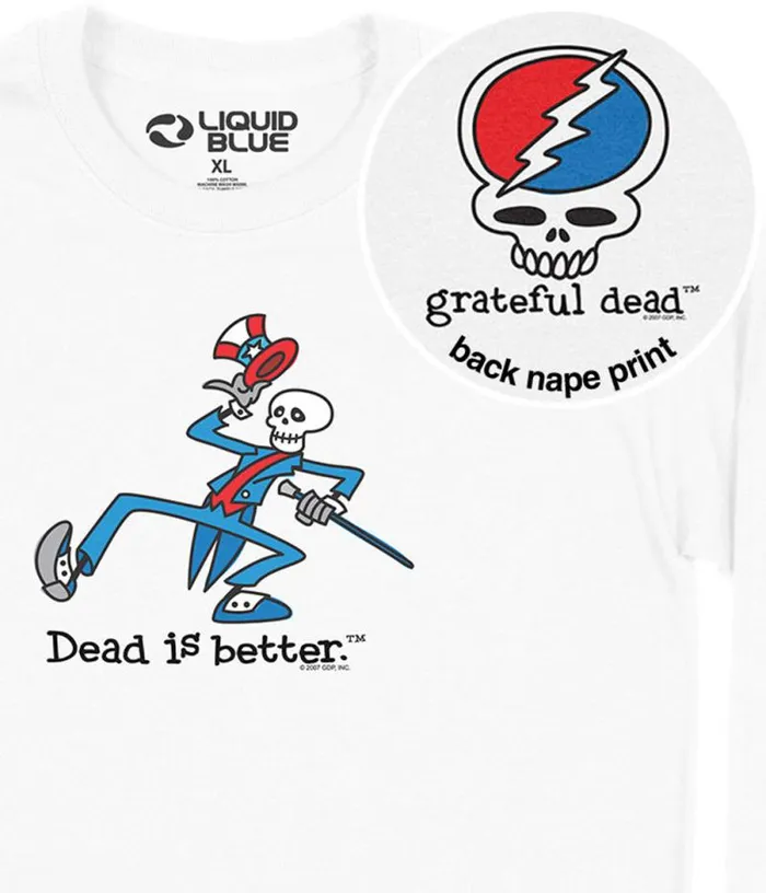 Liquid Blue Long Sleeve Men Yankee Dead Is Better Long Sleeve TShirt