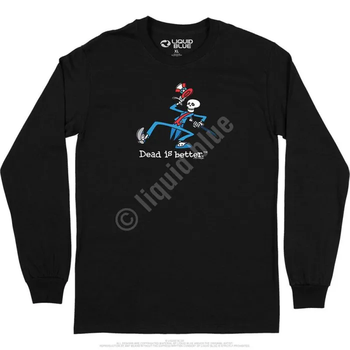 Liquid Blue Long Sleeve Men Yankee Dead Is Better Long Sleeve TShirt
