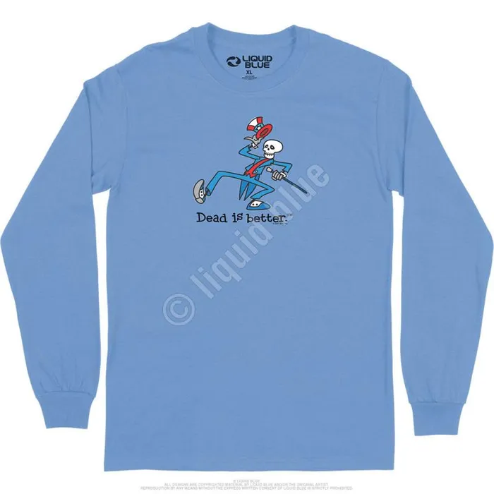 Liquid Blue Long Sleeve Men Yankee Dead Is Better Long Sleeve TShirt