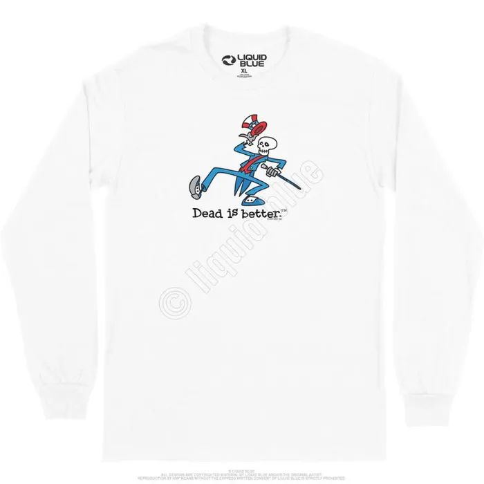 Liquid Blue Long Sleeve Men Yankee Dead Is Better Long Sleeve TShirt