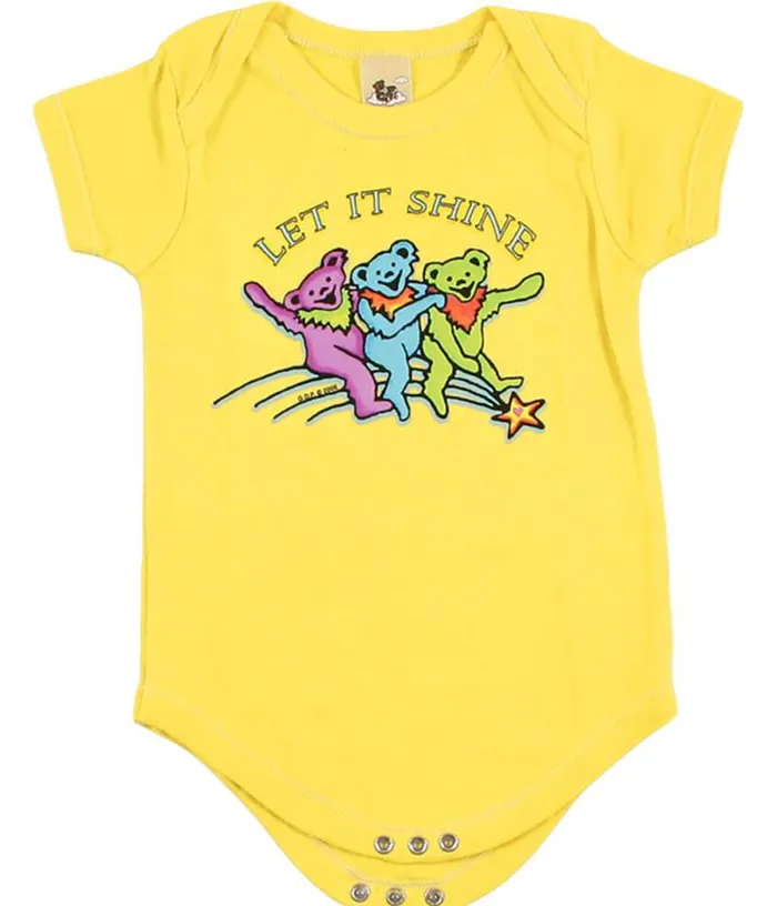 Liquid Blue Onesies Kids GD Let It Shine Yellow Onesie