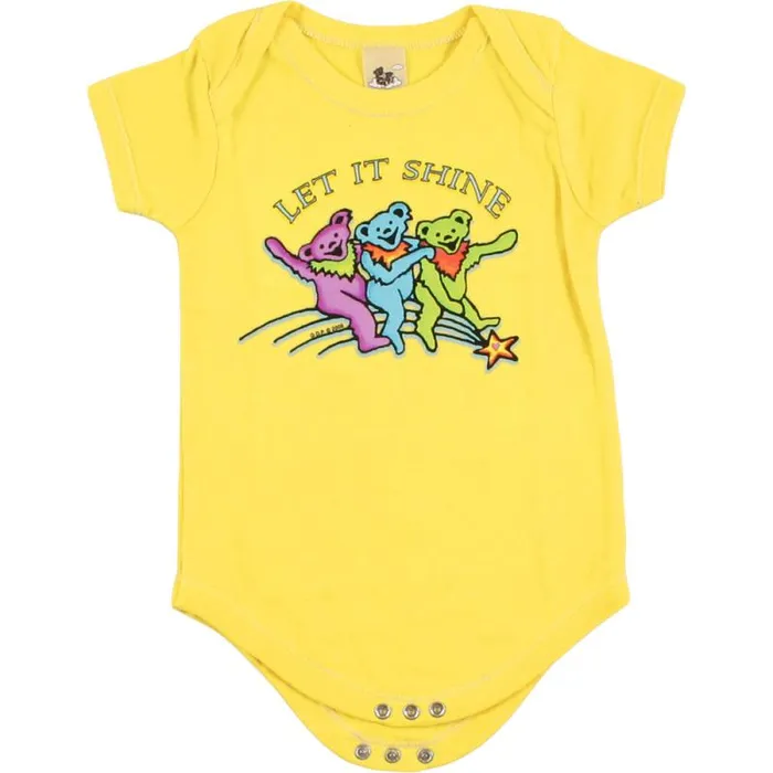 Liquid Blue Onesies Kids GD Let It Shine Yellow Onesie