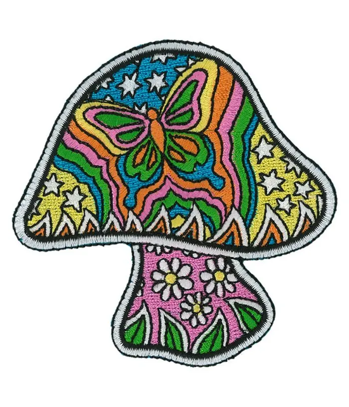 Liquid Blue Patches Accessories Butterfly Mushroom Patch