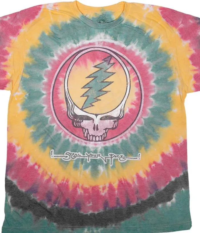 Liquid Blue PolyCotton TShirt Men Vintage Rasta SYF PolyCotton TieDye TShirt