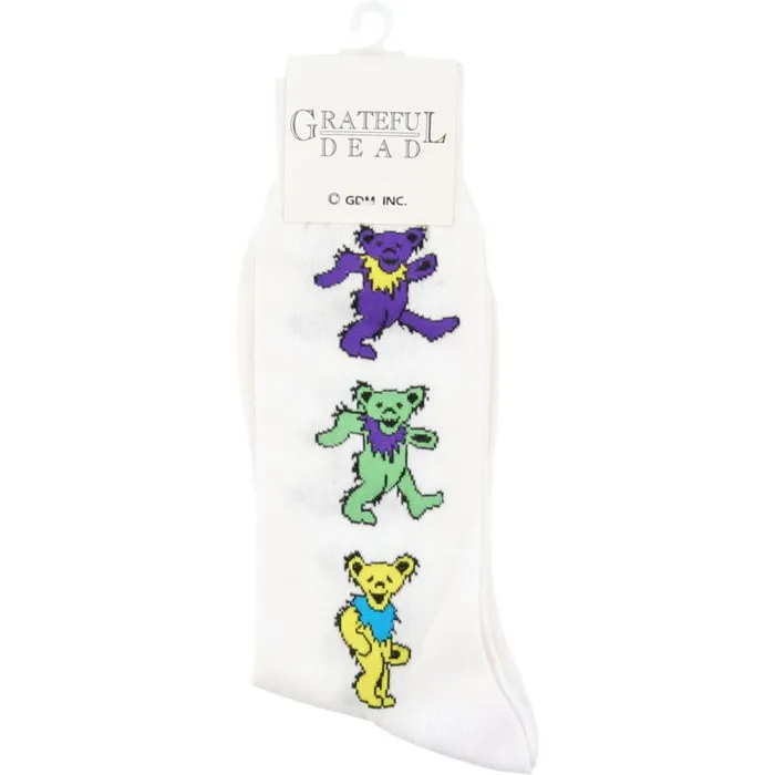 Liquid Blue Socks Accessories GD Dancing Bear Ladies White Socks
