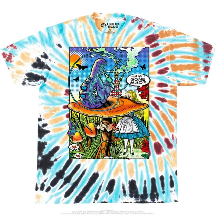 Liquid Blue TShirt Men Alice Pop Art TShirt