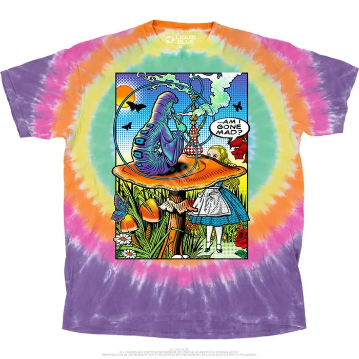 Liquid Blue TShirt Men Alice Pop Art TShirt