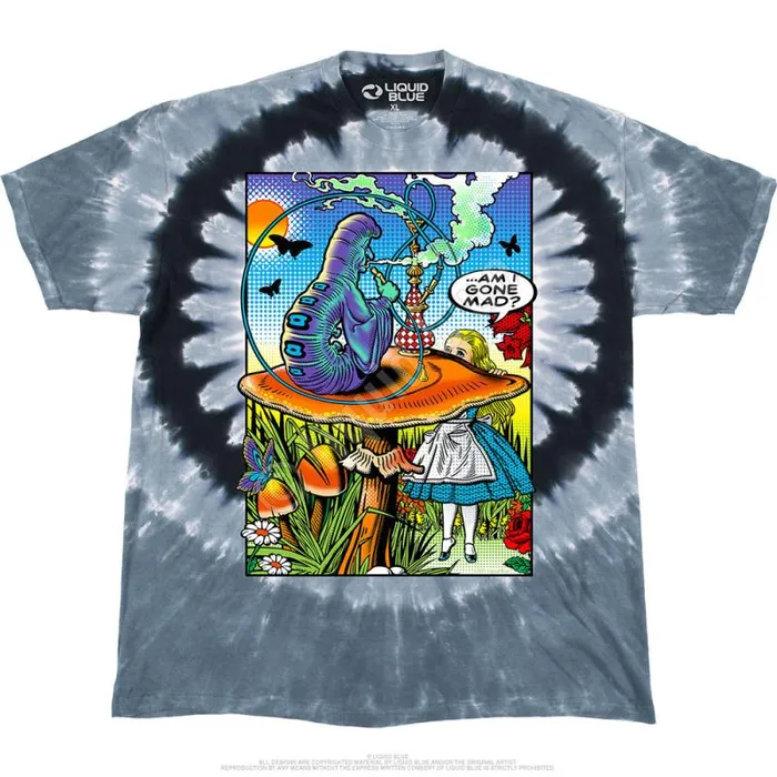 Liquid Blue TShirt Men Alice Pop Art TShirt