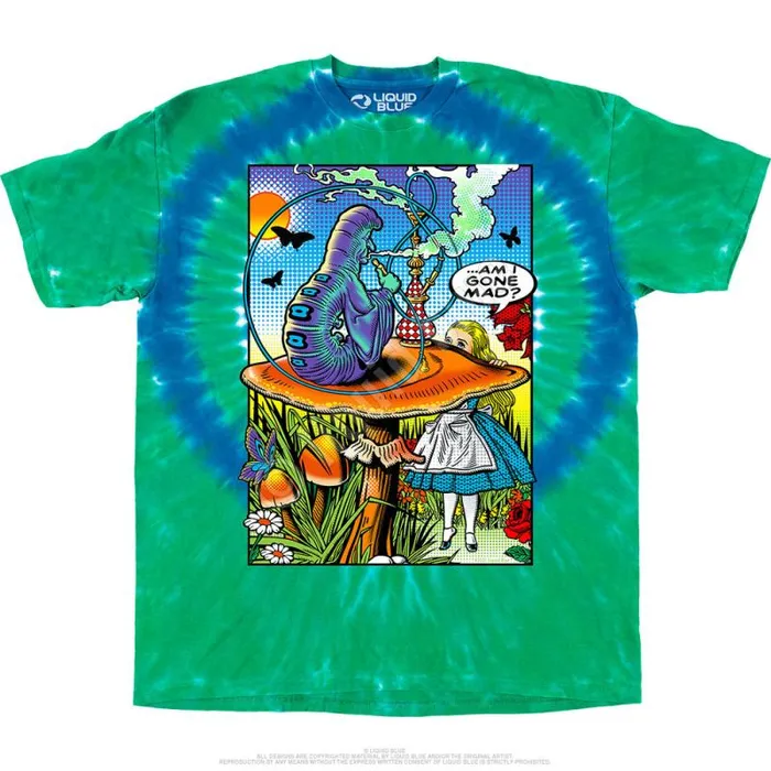 Liquid Blue TShirt Men Alice Pop Art TShirt