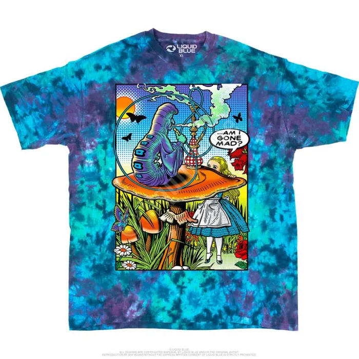 Liquid Blue TShirt Men Alice Pop Art TShirt