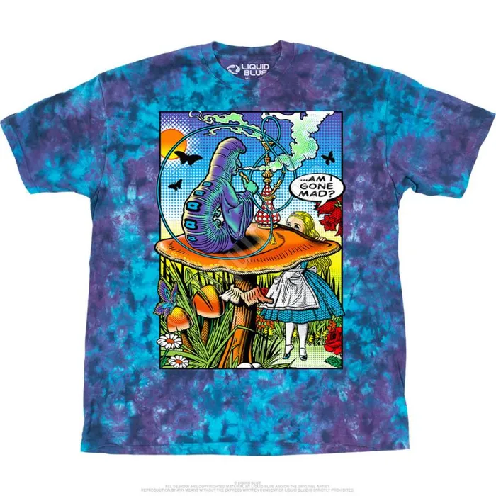 Liquid Blue TShirt Men Alice Pop Art TShirt