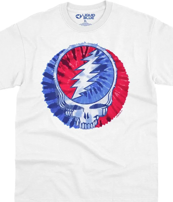 Liquid Blue TShirt Men American SYF White TShirt