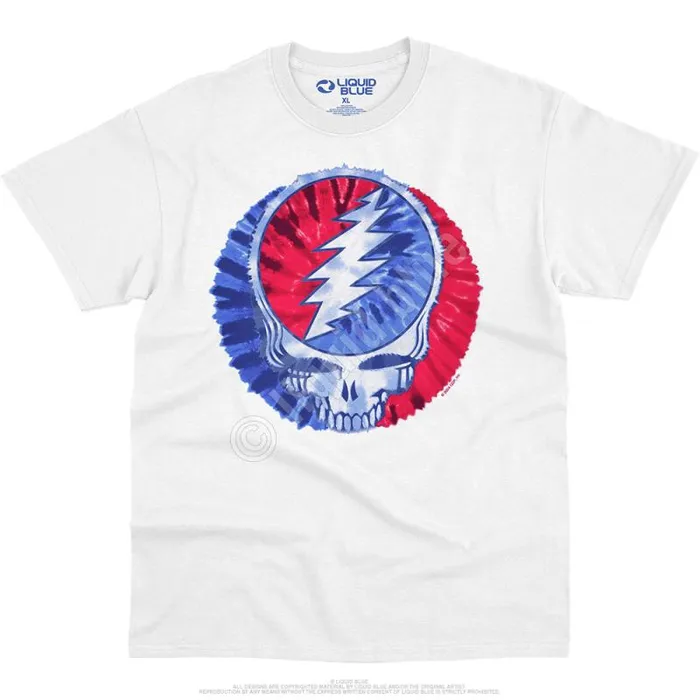 Liquid Blue TShirt Men American SYF White TShirt