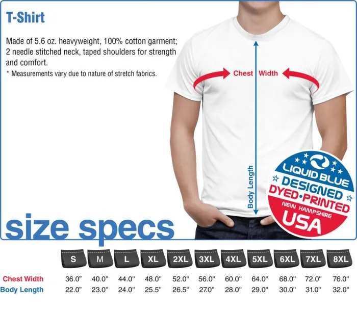 Liquid Blue TShirt Men Bertha Summer Tour 87 TShirt