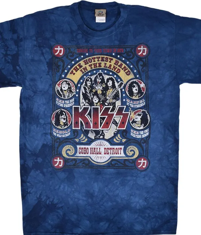 Liquid Blue TShirt Men Cobo Hall TieDye TShirt