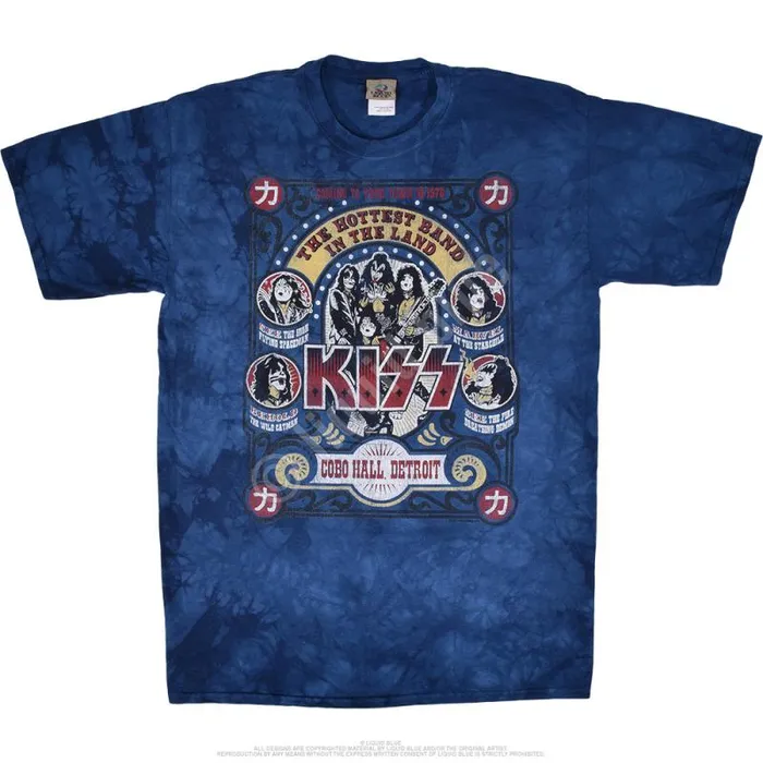Liquid Blue TShirt Men Cobo Hall TieDye TShirt