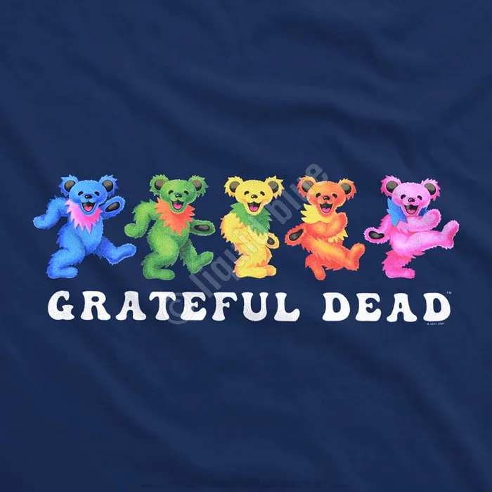 Liquid Blue TShirt Men Dancing Bears 30 Navy TShirt