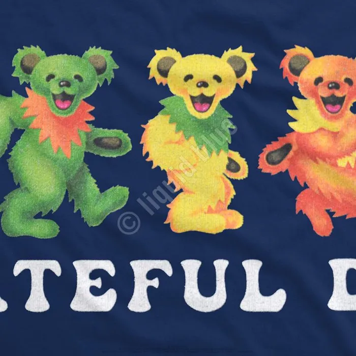 Liquid Blue TShirt Men Dancing Bears 30 Navy TShirt