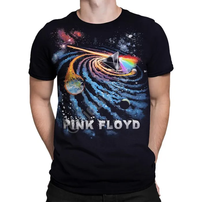 Liquid Blue TShirt Men Dark Side Galactic Black TShirt