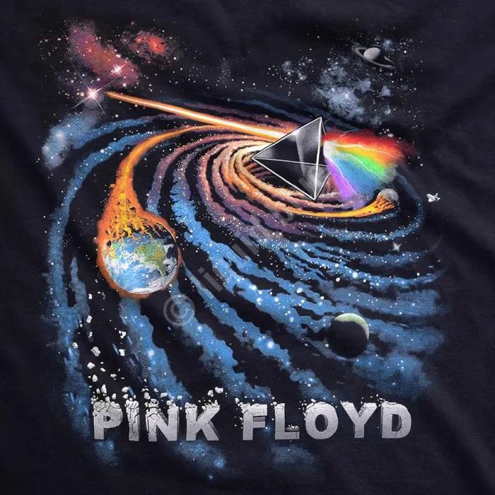 Liquid Blue TShirt Men Dark Side Galactic Black TShirt