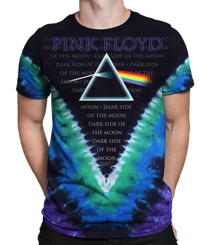 Liquid Blue TShirt Men Dark Side Vdye TieDye TShirt
