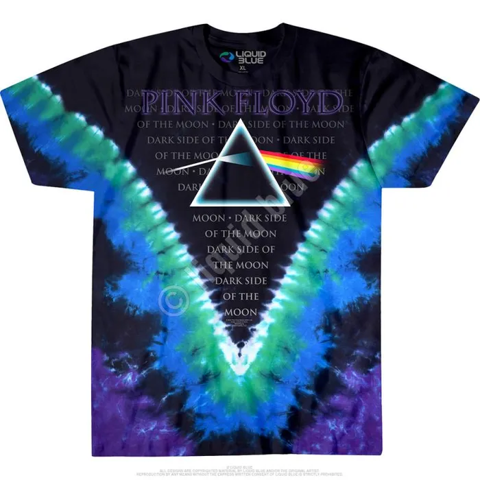 Liquid Blue TShirt Men Dark Side Vdye TieDye TShirt