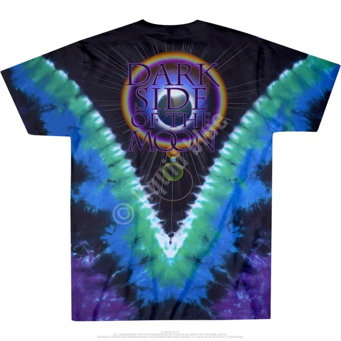 Liquid Blue TShirt Men Dark Side Vdye TieDye TShirt