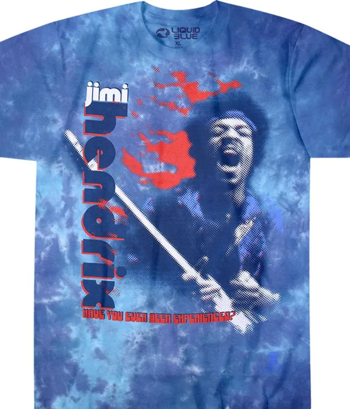 Liquid Blue TShirt Men Fire TieDye TShirt