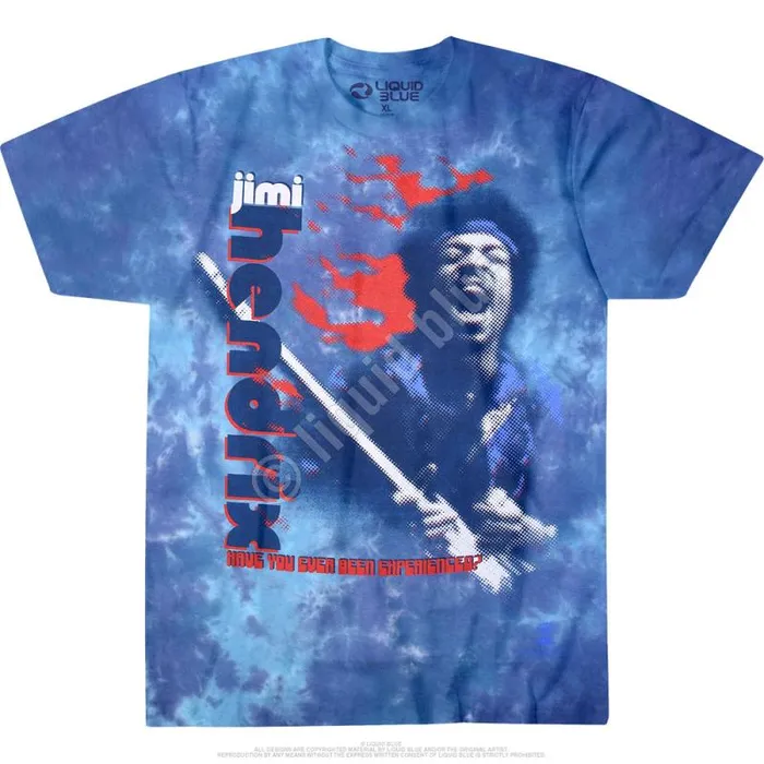 Liquid Blue TShirt Men Fire TieDye TShirt