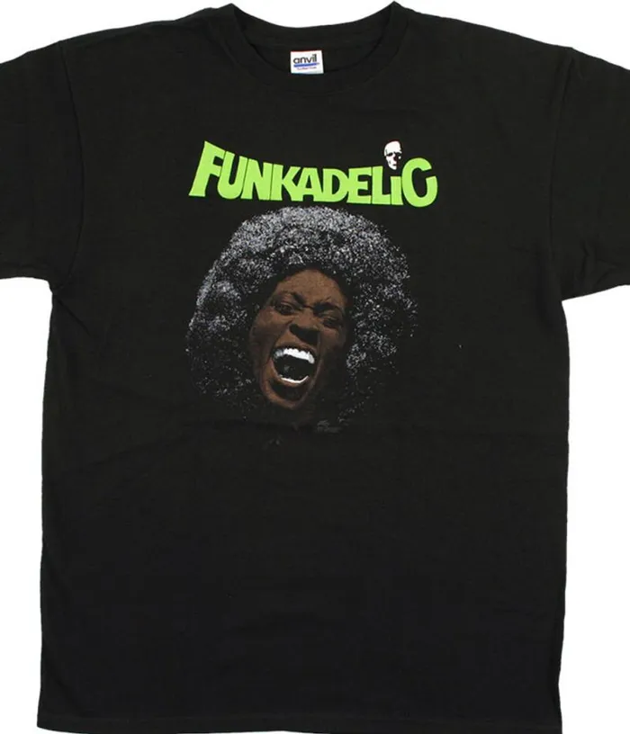 Liquid Blue TShirt Men Funkadelic Maggot Brain Black TShirt