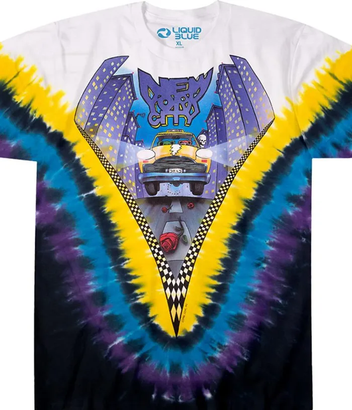 Liquid Blue TShirt Men GD Taxi TieDye TShirt
