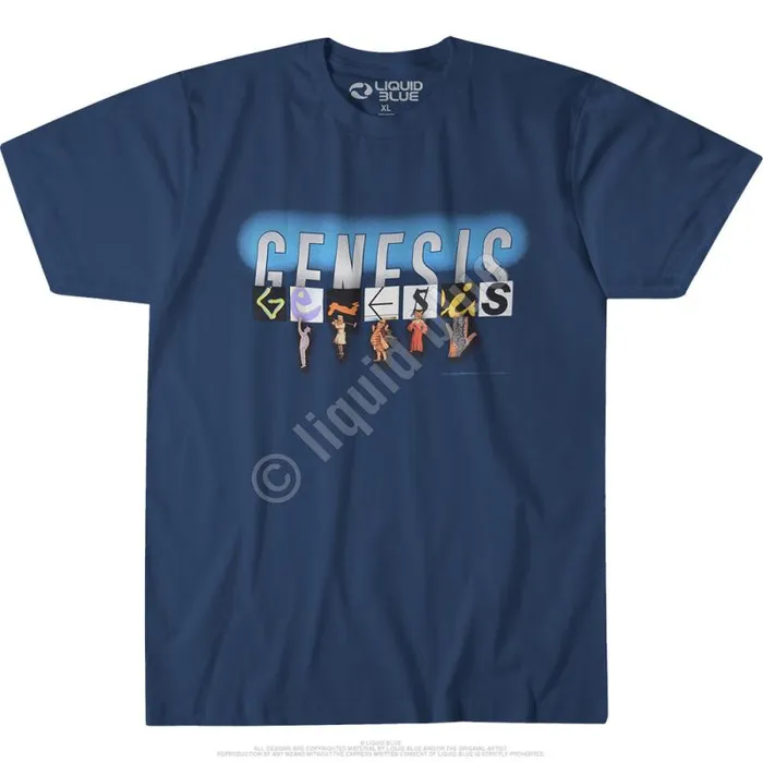Liquid Blue TShirt Men Genesis Navy TShirt