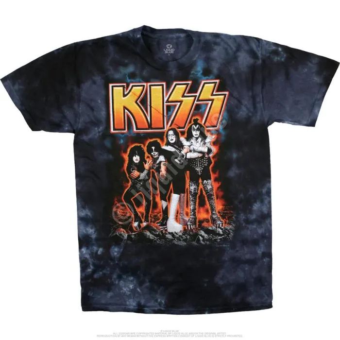 Liquid Blue TShirt Men Hotter Than Hell TieDye TShirt