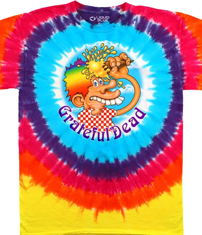 Liquid Blue TShirt Men Ice Cream Cone Kid TieDye TShirt