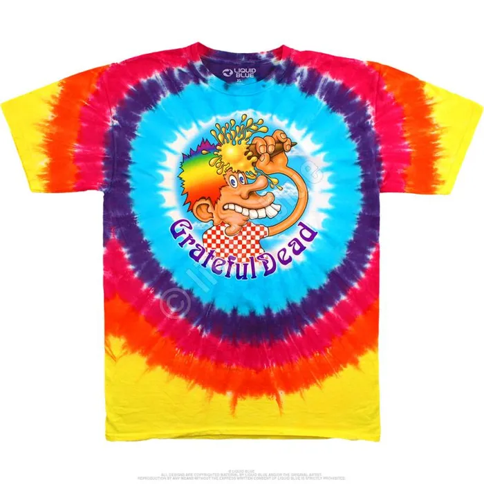 Liquid Blue TShirt Men Ice Cream Cone Kid TieDye TShirt