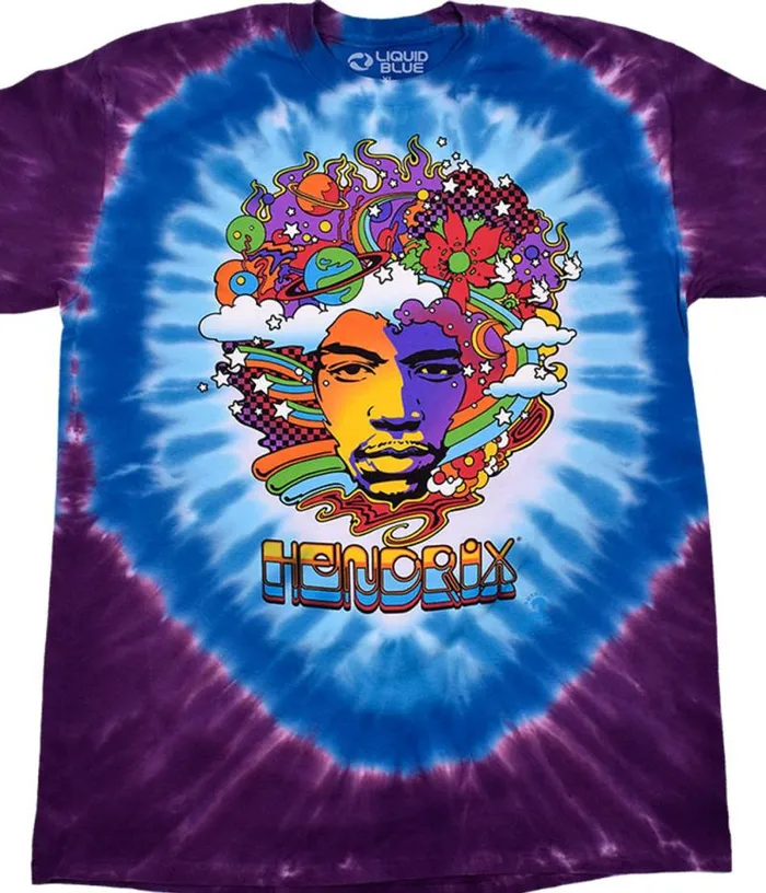 Liquid Blue TShirt Men Jimi Mod TieDye TShirt