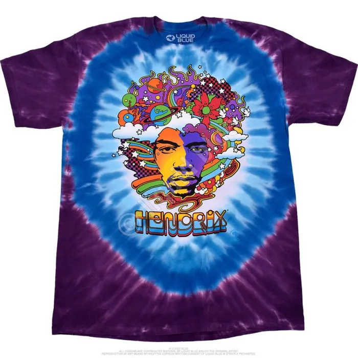 Liquid Blue TShirt Men Jimi Mod TieDye TShirt
