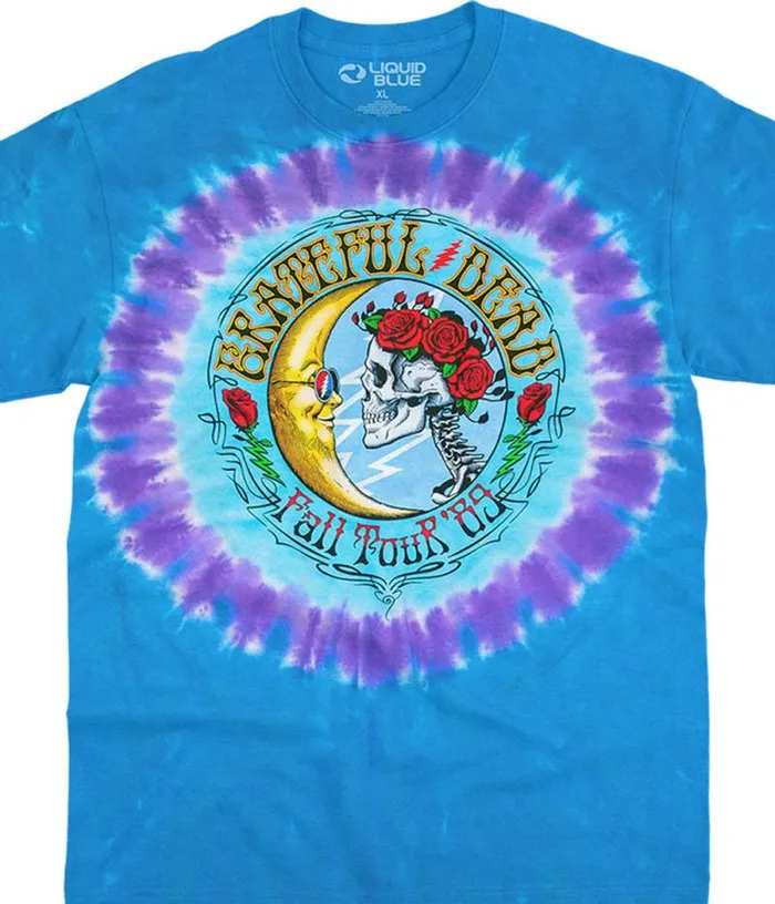 Liquid Blue TShirt Men Lunar Dead TieDye TShirt