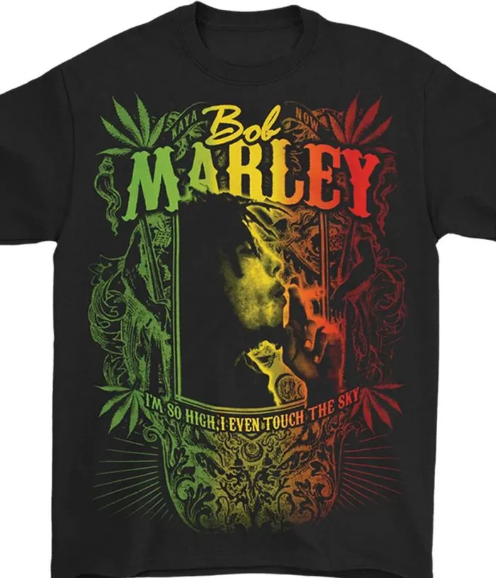 Liquid Blue TShirt Men Marley Kaya Now Black TShirt