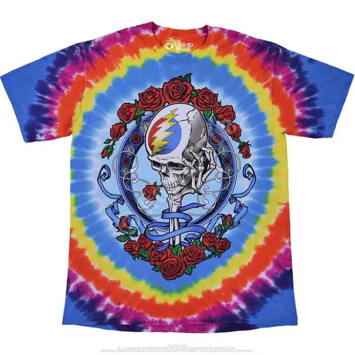 Liquid Blue TShirt Men Never Dead TieDye TShirt