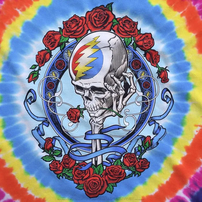 Liquid Blue TShirt Men Never Dead TieDye TShirt