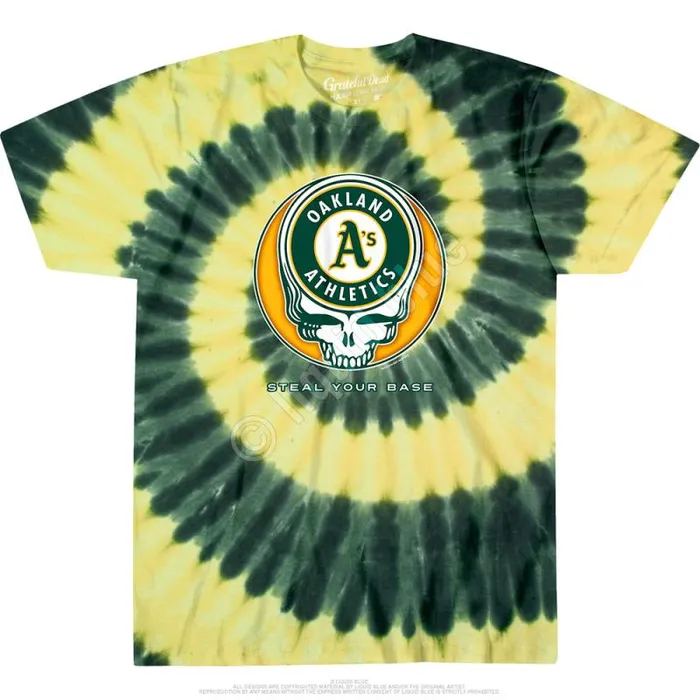 Liquid Blue TShirt Men Oakland Athletics Steal Your Base TieDye TieDye TShirt Liquid Blue TShirt Men Oakland Athletics Steal Your Base TieDye TieDye TShirt