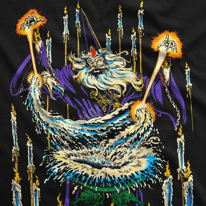 Liquid Blue TShirt Men Rattler Strike Black TShirt
