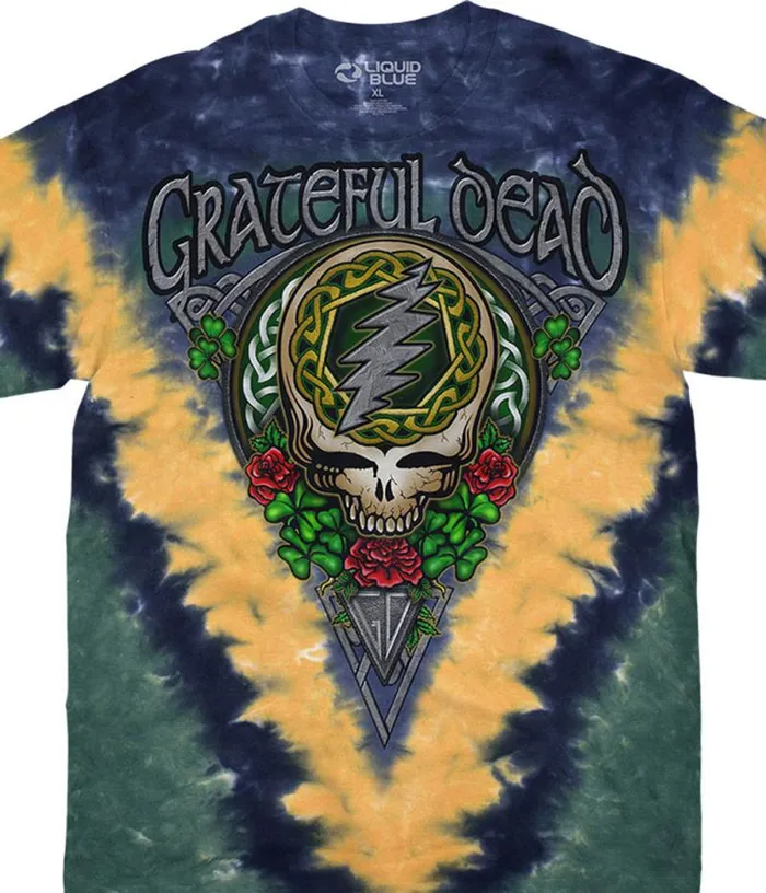 Liquid Blue TShirt Men Shamrock SYF TieDye TShirt
