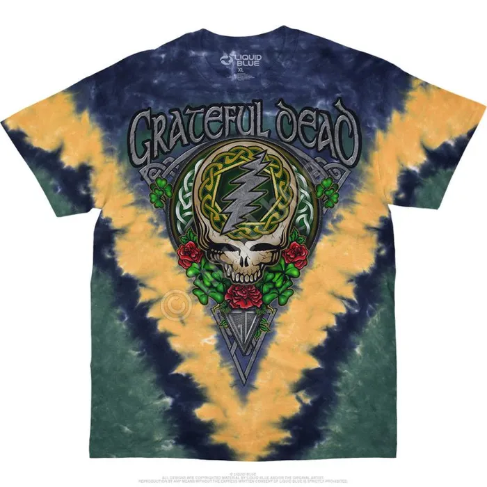 Liquid Blue TShirt Men Shamrock SYF TieDye TShirt