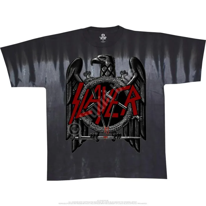Liquid Blue TShirt Men Slayer Eagle TieDye TShirt