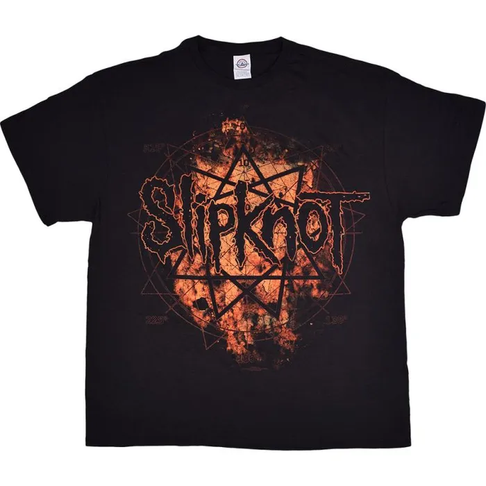 Liquid Blue TShirt Men Slipknot Radio Fire Black TShirt