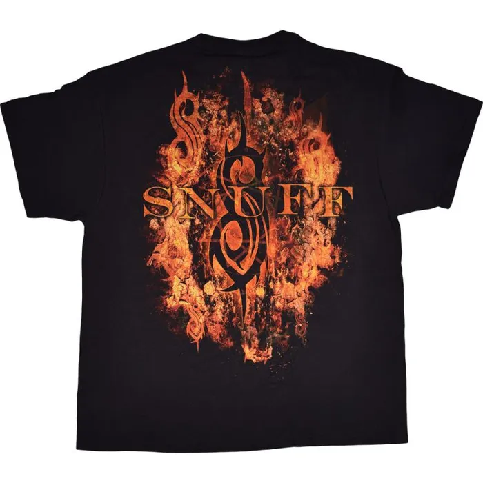 Liquid Blue TShirt Men Slipknot Radio Fire Black TShirt