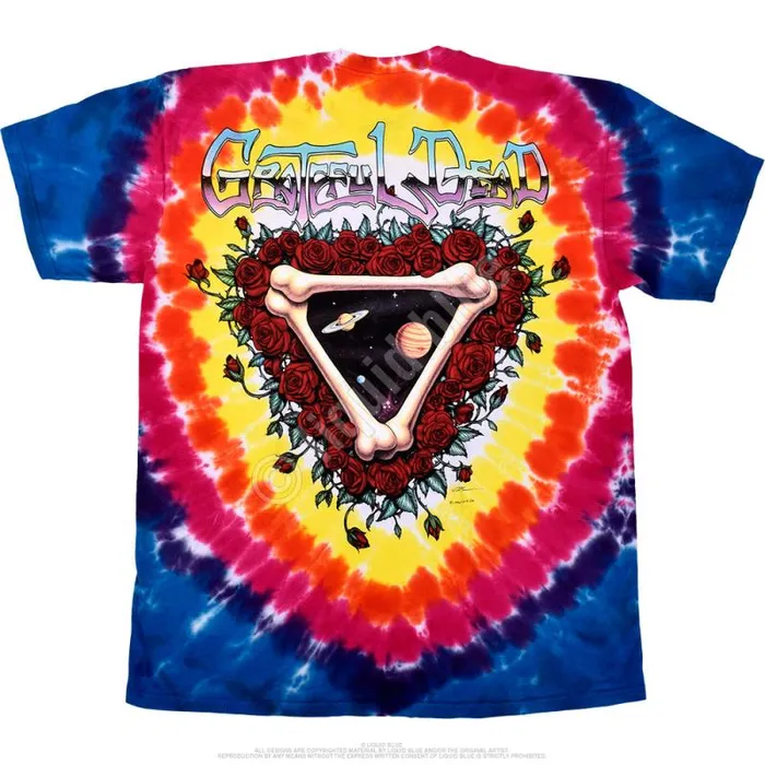 Liquid Blue TShirt Men Space Your Face TieDye TShirt